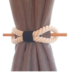 Embrasse de rideau en jute .. Retenue de rideau .. Corde de jute .. Décoration de fenêtre - Product Image 2