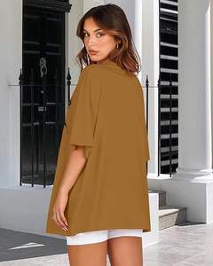 เสื้อยืดลายกราฟิกน่ารักของผู้หญิงลุคที่ระบายอากาศได้ดีสไตล์หลวมพิมพ์ลายดิจิตอลสไตล์หวาน - Product Image 5