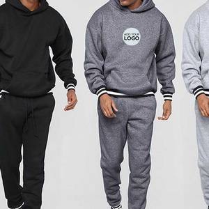 Chándales para hombre, chándales para hombre, conjunto de 2 piezas con capucha y pantalones de chándal, chándal de lana, traje de jogging Atlético informal para hombre - Product Image 6