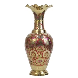 Florero de oro de latón metálico, obra de arte perfecta para la decoración del hogar y dotada por decor Impex - Product Image 6