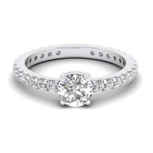 Anillos de moissanita REYES chapados en rodio 925 plata esterlina GRA certificados 1.4ct diseño Original accesorios de boda joyería fina - Product Image 5