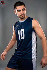 Conjunto de Uniforme de Voleibol con Logotipo Personalizado, Conjunto de Pantalones Cortos de Malla para Fútbol y Voleibol, Uniformes Deportivos para Equipos Adultos - Product Image 3