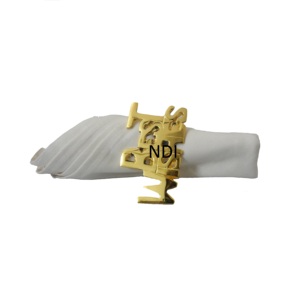 Design moderne de luxe pour mariage, hôtel, événement, fête, restauration, dessus de table, pièces centrales, porte-serviettes en métal au design unique - Product Image 1