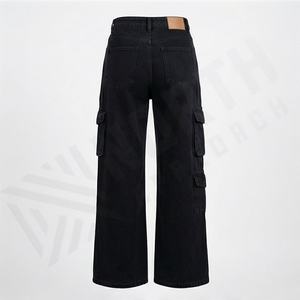 Pantalones Vaqueros de Cintura Alta para Mujer, Color Personalizado, Pantalones Rectos a la Altura de la Pantorrilla, Jeans de Nueve Puntos, Pantalones de Moda Premium - Product Image 2