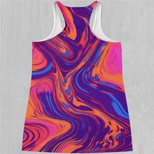 Camiseta sin mangas de talla grande para mujer, camiseta sin mangas con estampado de sublimación de verano con logotipo personalizado, camiseta sin mangas de talla estadounidense para mujer - Product Image 2