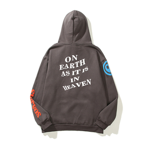 Sudaderas con capucha personalizadas con estampado de hojaldre | Sudadera con capucha extragrande de Streetwear | Sudadera Jersey de algodón | OEM ODM disponible a granel - Product Image 3