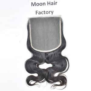 Extensions de Cheveux Humains Indiens Naturels Bruts de Haute Qualité, Doux, Soyeux, Anti-Chute, Sans Nœuds, Closure Bodywave, Remy Double Trame Faite à la Machine - Product Image 2