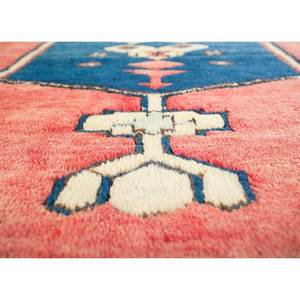 Alfombras de Lana Anudadas a Mano con Diseño Geométrico Nuray, Rectangulares de 9x12, con Patrón Abstracto para Sala de Estar o Dormitorio, Naranja y Rojo - Product Image 3