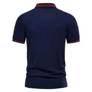 Camisa de Manga Corta para Hombre, Tela Dobby de Algodón, Color Sólido, Tallas Grandes, Estilo Urbano, Ropa Deportiva de Verano, Transpirable y de Secado Rápido - Product Image 1