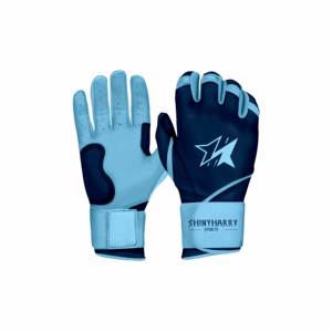Guantes de bateo de béisbol de cuero Cabretta de puño largo SHINY HARRY SPORTS guantes de bateo de béisbol personalizados para adultos entrenamiento profesional - Product Image 3