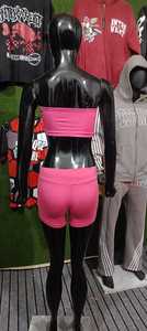 Soutien-gorge de sport de yoga pour femmes à la mode soutien élevé anti-odeur séchage rapide mélange Spandex/Nylon et coton - Product Image 3