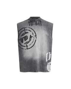 Camisetas personalizadas Camisa sin mangas de diseñador Impresión DTG Boxy Recortada sin mangas Camisetas gráficas - Product Image 6