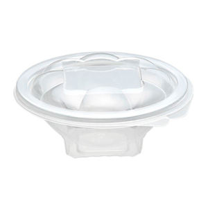 Bol à salade en PET à couvercle articulé 175cc -15°C à +55°C 75 pièces B2B - Product Image 1