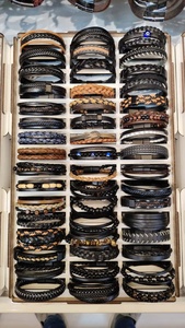 DAFNI BIG PAZAR Modèle N° 19 Ensemble de bracelets pour hommes en spandex perlé, 20 pièces, styles assortis pour un usage quotidien - Product Image 4