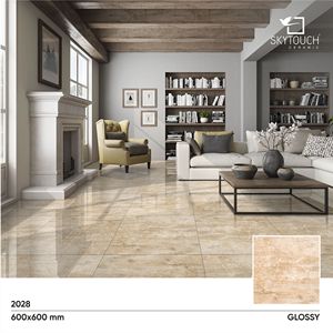 Azulejos de Porcelana Esmaltada Pulida Resistente a los Ácidos para Interiores de 600x600 con Superficie Esmaltada Brillante de un Exportador Líder - Product Image 3
