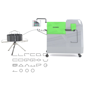 Dobladora de estribo de refuerzo de acero inoxidable automática Dobladora de anillos de resorte CNC con motor de núcleo y componentes PLC - Product Image 1
