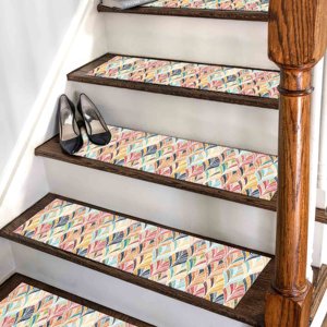 Alfombra Estampada Colorida: Diseño Étnico, Diseño Moderno, Toque Personalizado, Alfombra de Entrada - Product Image 1