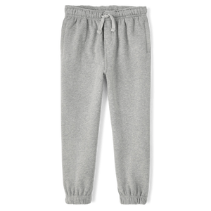 Pantalon de jogging Gymboree pour garçons, uniforme scolaire gris, 85 % coton/15 % polyester, taille mi-haute élastiquée avec cordon de serrage - Product Image 5