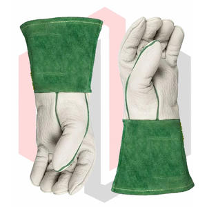 ถุงมือหนังแท้แบบแยกชิ้น ทนทาน พร้อมปลอกข้อมือแบบถัก ป้องกันไฟฟ้าสถิต ทนต่อการฉีกขาด ขนาด 16 นิ้ว หนา 7 ออนซ์ - Product Image 5