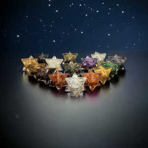 หินอัญมณีบำบัดทางจิตวิญญาณรูปดาวคริสตัล7ชิ้น - Product Image 2