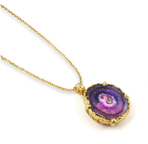 Meilleure qualité Offre Spéciale naturel solaire quartz Druzy pendentif pierre précieuse pendentif pour femme | Pendentif pour elle - Product Image 1
