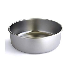 Bol pour chien en acier inoxydable couleur argent forme ronde taille personnalisée bol d'alimentation pour chien pour intérieur et extérieur - Product Image 5