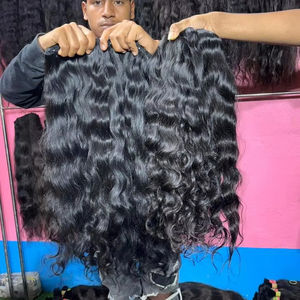 Extensiones de Cabello Humano Remy Ondulado Natural Indio de Alta Calidad Profesional de 30 Pulgadas, Trama Doble a Máquina, Todos los Colores, 100g, Permanente - Product Image 5