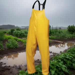 CRAFTLAND Salopette de pluie jaune taille M, accessoires de protection contre la pluie jaunes taille M - Product Image 3