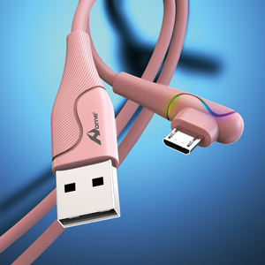 3A Carga rápida USB a Micro Cable 1M Cobre puro y aleación de aluminio ROSA para Android 2M Longitud del cable - Product Image 3