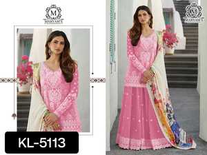 Nuevo diseñador de ropa de boda Heavy Georgette estilo paquistaní Sharara traje con bordado elegante trabajo Indianj vestido para mujer tela - Product Image 2