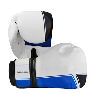 Gants de boxe personnalisés de marque, fabriqués sur mesure, différentes couleurs, cuir avec poignet à lacets - En vente - Product Image 3