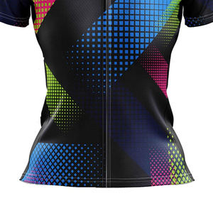 Maillot de cyclisme à manches courtes en polyester 100% respirant et à séchage rapide, couleur unie, dernière collection, vente en gros OEM pour les cyclistes hommes, les promenades à vélo - Product Image 4