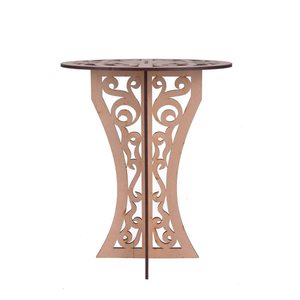 Support à gâteau en bois d'acacia Plateau en bois pour décoration de cupcakes et pâtisseries de thé de l'après-midi Outil de conception personnalisée - Product Image 5