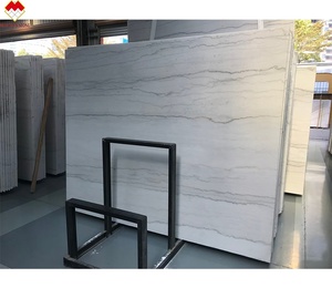 Trung Quốc Quarry Quảng Tây bằng đá cẩm thạch trắng phiến lớn trắng Onyx Đá Cẩm Thạch với màu xám tĩnh mạch chất lượng cao bằng đá cẩm thạch trắng sàn gạch và tường - Product Image 2