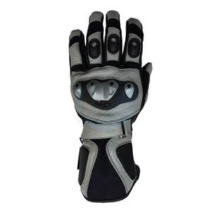 Gants de course unisexes à doigts entiers en cuir imperméable, technologie d'écran tactile coupe-vent pour le sport, motif de ceinture d'équitation moto - Product Image 2