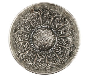 Bol de hammam traditionnel fait à la main en laiton rond, artisanat d'art avec motif oriental pour le bain - Product Image 6