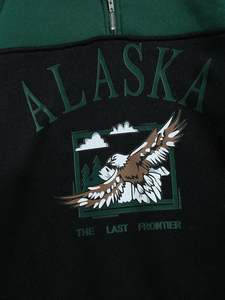 High Quality Custom Men's Sweatshirt 100% Cotton ODM Letters Embroidered Regular Sleeve Vintage Pullover - Product Image 4