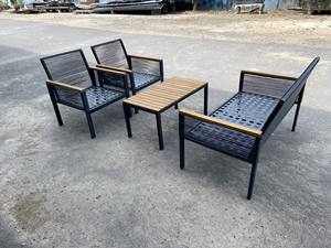 ชุดสวนหวายโลหะแบบโมเดิร์นหรูหราเฟอร์นิเจอร์โซฟากลางแจ้ง - Product Image 3