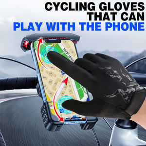 Gants de vélo de nouvelle conception, rembourrage en gel à mémoire de forme absorbant les chocs, gants de vélo de route respirants sans doigts, logo personnalisé - Product Image 2