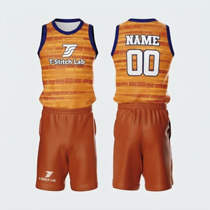 Maillots de basket-ball pour hommes de qualité supérieure, respirants, à col rond, sans manches, légers, à motif uni, anti-transpiration - Product Image 5