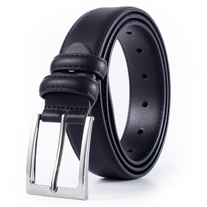 Personalizado de los hombres negro marrón de doble cara reversible de acero hebilla de cuero genuino de los hombres cinturones de vestir Fabricante - Product Image 2