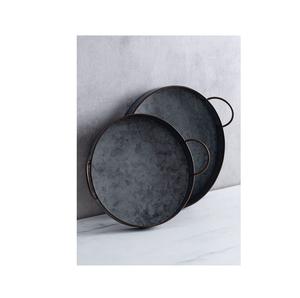 Bandeja de servicio de metal para restaurantes, hogar, cocina, desayuno, bandeja para servidor, Color dorado, acabado, forma Rectangular, productos hechos a mano - Product Image 2