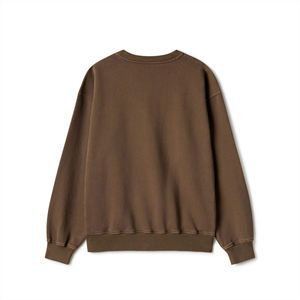 Sudadera clásica de cuello redondo de lana para hombre con sensación acogedora perfecta para capas, descanso y confort básico para clima frío, mezcla de algodón - Product Image 2