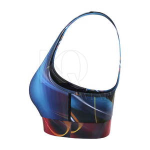 Soutien-gorge de sport sans couture pour femme, grande taille, maintien élevé, rembourré, bretelles réglables, maille respirante, pour yoga, course à pied, fitness, entraînement, fermeture avant - Product Image 4