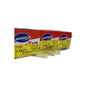 2.9x27 tipi di gambo a spirale scanalato per unghie in calcestruzzo senza gas libero per materiali da costruzione-acciaio plastico zincato - Product Image 2