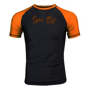 Haute qualité à manches courtes hommes natation surf Rash Guard noir blanc Compression hauts en gros hommes t-shirt MMA Rashguard - Product Image 5