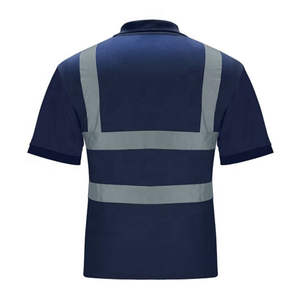 Camiseta de Trabajo de Manga Corta para Hombre, de Poliéster Impermeable, Antiestática, Fluorescente, Reflectante y de Alta Visibilidad, Personalizable - Product Image 2