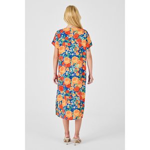 Abito Midi scollo a V con maniche corte modello ragazzo - Product Image 1