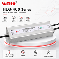 Boîtier en aluminium entièrement protégé Refroidissement naturel Garantie de 2 ans HLG-400-48 400W 8.3A 48V Alimentation électrique à découpage AC/DC