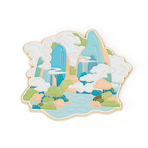 Imán de nevera metálico personalizado, recuerdo para atracciones turísticas, pin esmaltado para museo - Product Image 3